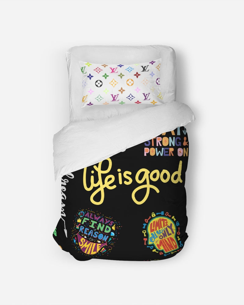 Collage Twin Duvet Cover Set