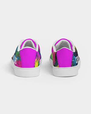 Color splash Women's Faux-Leather Sneaker