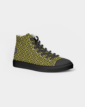 Green Designer CYC Women's Hightop Canvas Shoe - Black