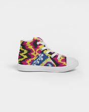 Load image into Gallery viewer, Abstract C.Y.C Kids Hightop Canvas Shoe
