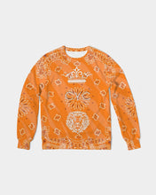 Load image into Gallery viewer, Orange  Men&#39;s Classic French Terry Crewneck Pullover