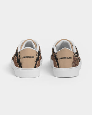 CROWN YOUR CULTURE Women's Faux-Leather Sneaker