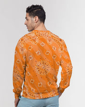 Load image into Gallery viewer, Orange  Men&#39;s Classic French Terry Crewneck Pullover