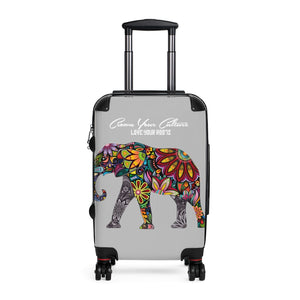 Gray C.Y.C Elephant Cabin Suitcase