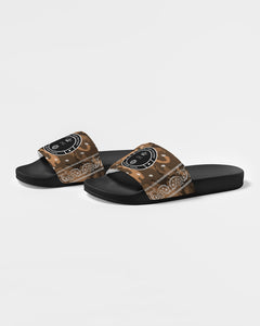 Brown Army Paisely Women's Slide Sandal