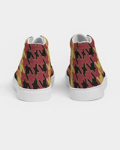 FALL Houndstooth Women's Hightop Canvas Shoe
