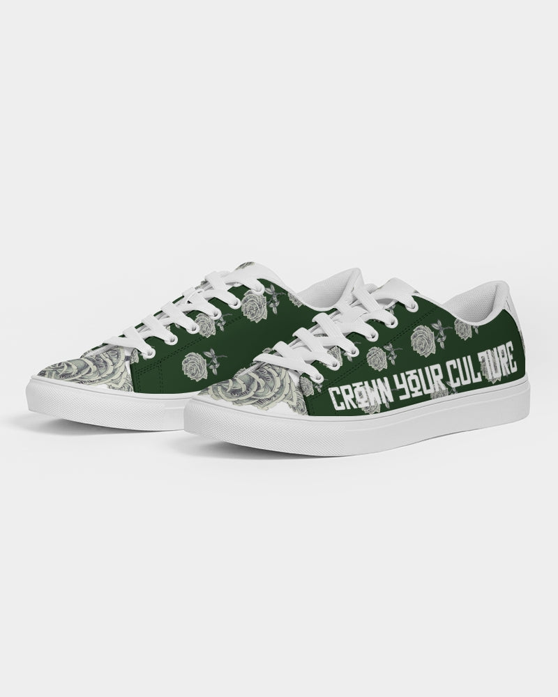CROWN YOUR CULTURE Women's Faux-Leather Sneaker