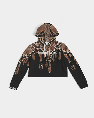 CROWN YOUR CULTURE Women's Cropped Hoodie