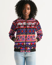 Load image into Gallery viewer, CROWN YOUR CULTURE Women&#39;s Bomber Jacket