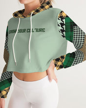 Load image into Gallery viewer, CROWN YOUR CULTURE Women&#39;s Cropped Hoodie