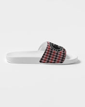 Load image into Gallery viewer, Pink and Red Houndstooth C.Y.C Women&#39;s Slide Sandal