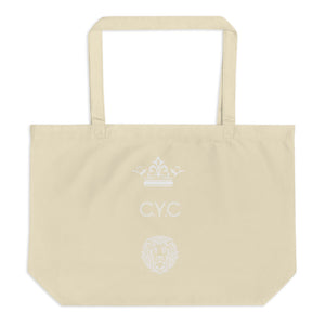 Large Black C.Y.C organic tote bag