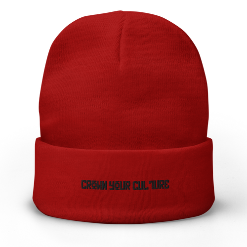 Crown Your Culture Embroidered Beanie
