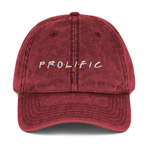 Prolific Vintage Cotton Twill Cap