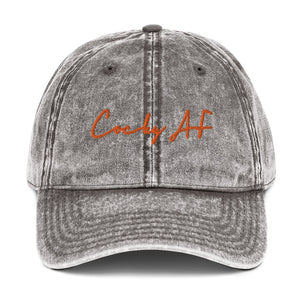 Gray Vintage Cotton Twill Cap