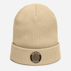 Organic ribbed beanie
