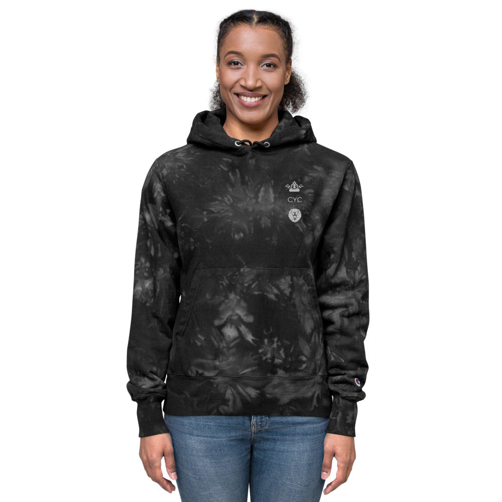 Red Tye Dye Unisex Champion tie-dye hoodie