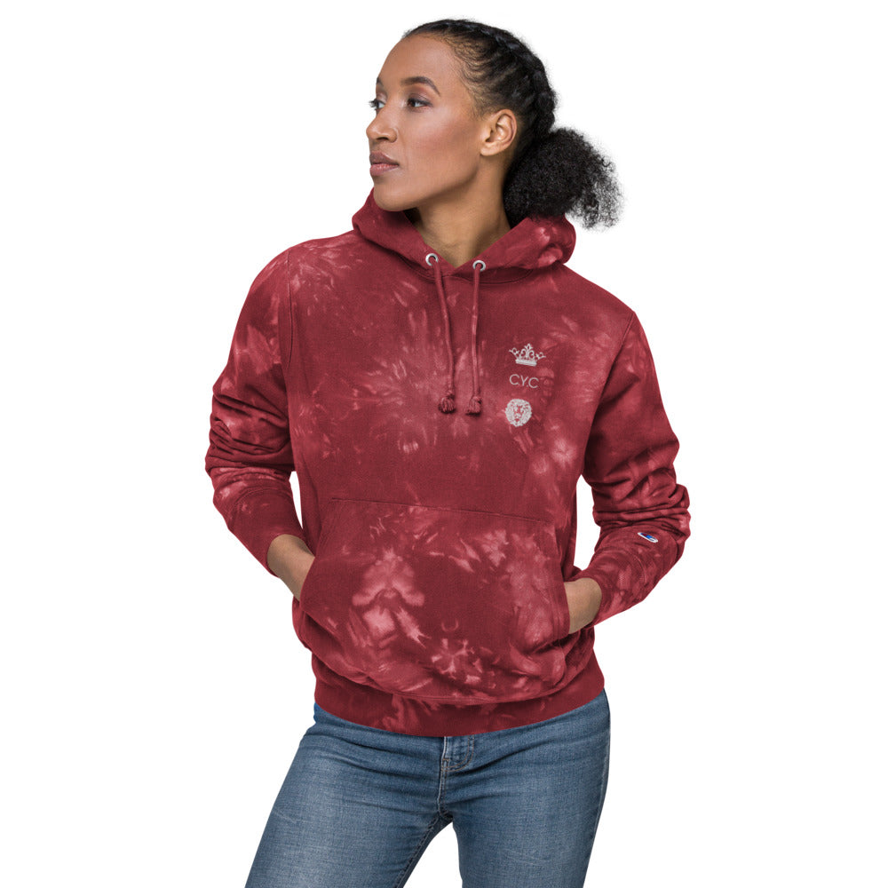 Red Tye Dye Unisex Champion tie-dye hoodie