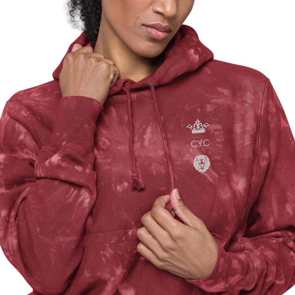 Red Tye Dye Unisex Champion tie-dye hoodie