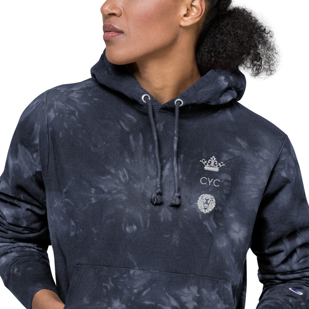 Red Tye Dye Unisex Champion tie-dye hoodie