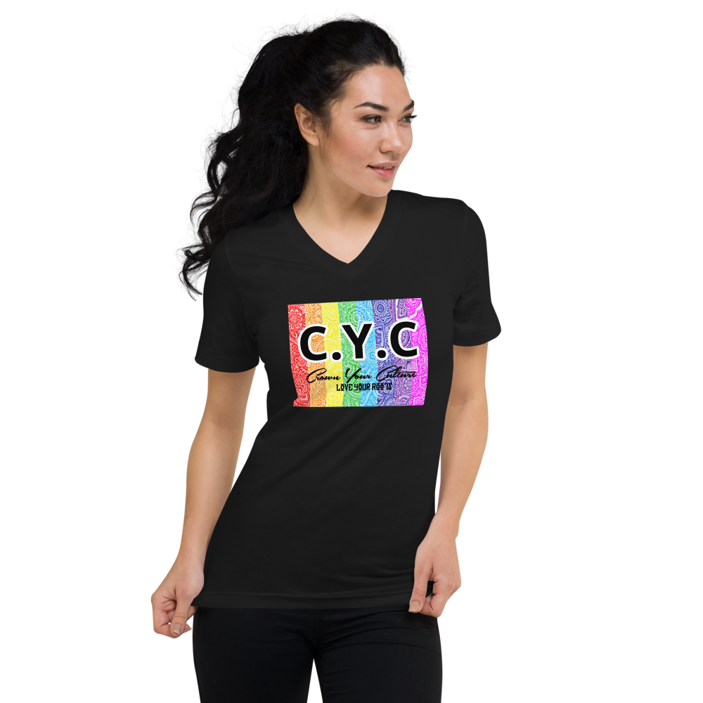 C.Y.C Unisex Short Sleeve V-Neck T-Shirt