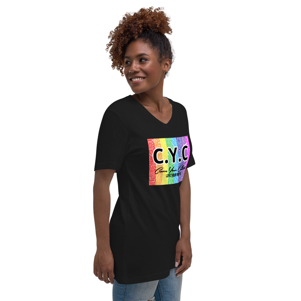 C.Y.C Unisex Short Sleeve V-Neck T-Shirt