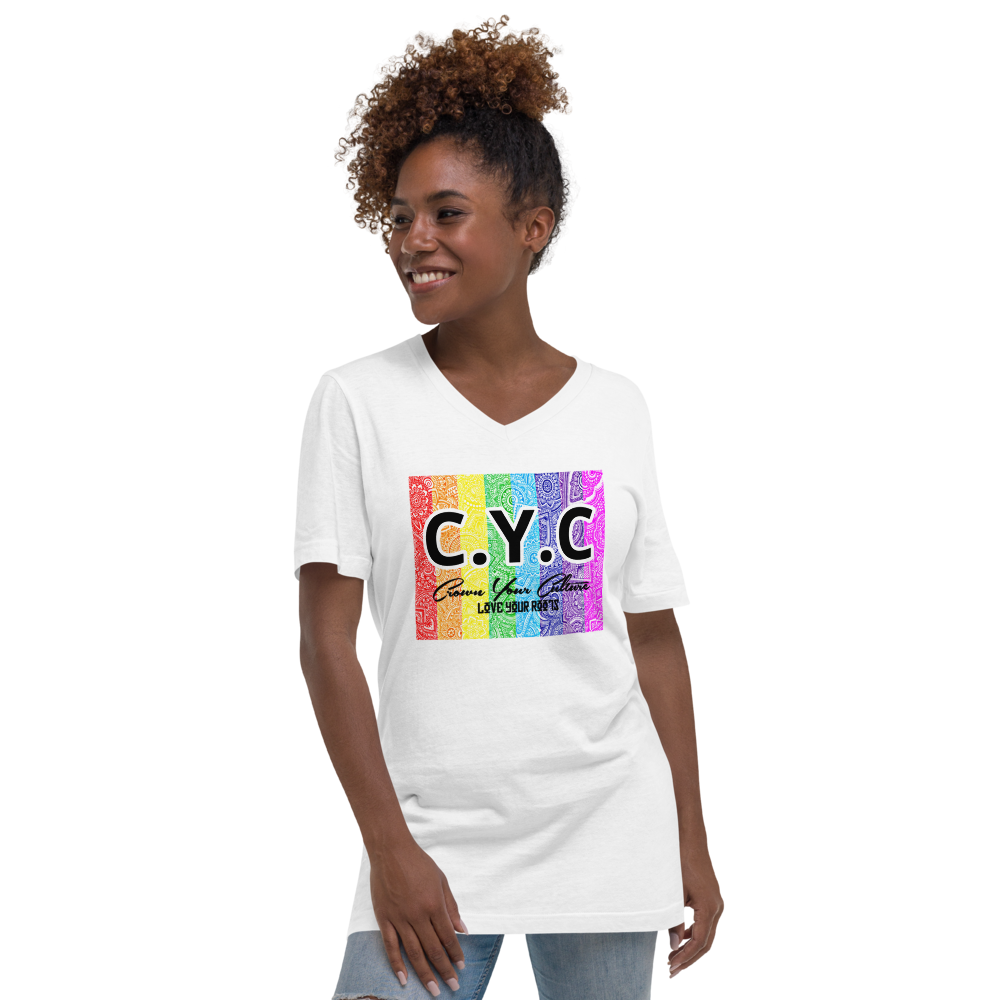 C.Y.C Unisex Short Sleeve V-Neck T-Shirt